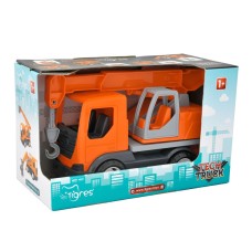 Кран «Tech Truck» інерційний, у коробці 19х30х14,5 см, ТМ Тигрес