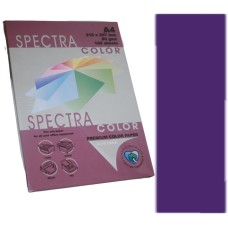 Папір кольоровий А4 100 аркушів 80 г/м, темно-малиновий, CRYSTAL COLOR PAPER