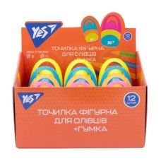 Точилка 2 в 1 «Capsule» з гумкою, ТМ YES