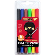 Фломастери «Ninja» на 6 кольорів, ТМ YES