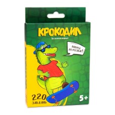 Гра настільна «Крокодил» розважальна, у коробці 14х9х2,5 см, ТМ Strateg