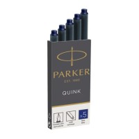 Набірз 5 картриджів «Quinkѕ» з синіми чорнилами, ТМ Parker