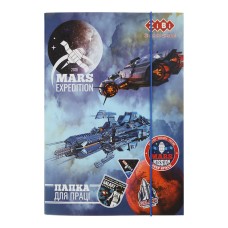 Папка для праці «COSMO STAR» А4+ картонна на гумках, TM ZiBi
