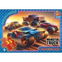 Пазли «Монстер траки» на 35 елементів, ТМ G-Toys