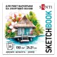 Скетчбук «Relax» 21х21 см на 25 аркушів 130г/м2 на склейці для спиртових маркерів, ТМ SANTI
