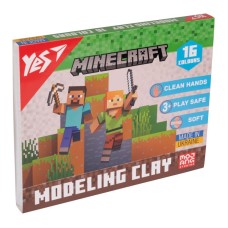 Пластилін «Minecraft» на 16 кольорів зі стеком, 320 г, ТМ Yes