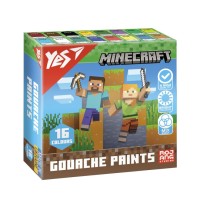 Фарби гуашеві «Minecraft» на 16 кольорів по 20 мл, ТМ Yes