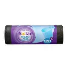 Пакети для сміття на 120 л 10 шт, ТМ SOLAR