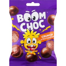 Кранч «Boom Chok» кульки з какао в молочному шоколаді 30 г, ТМ Міленіум