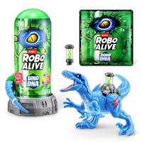 Інтерактивний ігровий набір ROBO ALIVE S1 «ДНК Велоцираптора» 10х15х9 см зі світлом, на батарейці, у колбі 10х10х21 см