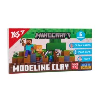 Пластилін «Minecraft» на 6 кольорів 120 г, ТМ Yes