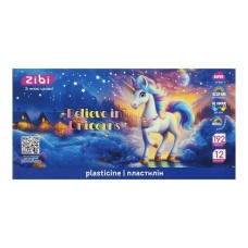 Пластилін «UNICORN» на 12 кольорів, 192 г, KIDS Line