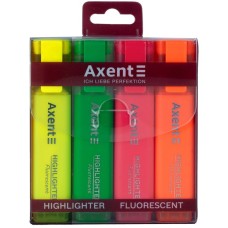 Набір маркерів «Highlighter» текстових з 4 шт 1-5 мм клиновидних,ТМ Axent