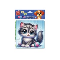 Пазли м'які «Котик та песик» на 25 елементів, ТМ Vladi Toys