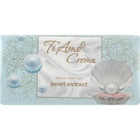 Крем-мило туалетне з екстрактом перлів тверде 125 г, ТМ Ti Amo Crema