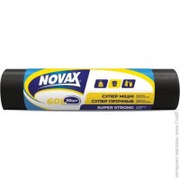 Пакети для сміття на 60 л 10 шт міцні, ТМ Novax