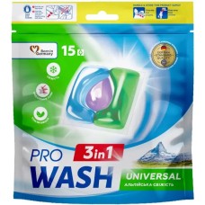 Капсули для прання «Альпійська свіжість» 3 в 1 по 15 шт в упаковці, ProWash