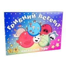 Гра настільна «Грибний всесвіт» з ігровим полем, 4 фішками та кубиком, у коробці 37х25,5х2 см, ТМ Strateg