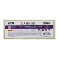 Пластилін «CLASSIC» скульптурний білий, 250 г, KIDS Line