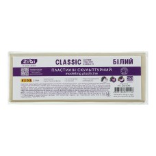 Пластилін «CLASSIC» скульптурний білий, 250 г, KIDS Line