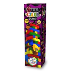 Гра настільна «EXTREME COLOR TOWER» розвиваюча на 56 кольорових брусочків, ТМ Данко Тойс