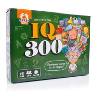 Гра настільна «IQ300 » розважальна на 50 карток, 9 жетогнів, 4 пішаків та колеса фортуни, у коробці 27х6х20 см, ТМ Vladi Toys