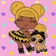 Картина за номерами «L.O.L. Surprise! TroopSurprise Queen Bee With Queen Pup» 40х40 см, ТМ Ідейка