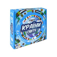 Гра настільна «Країни світу» на 220 карток, у коробці 25х5х26 см, ТМ Strateg