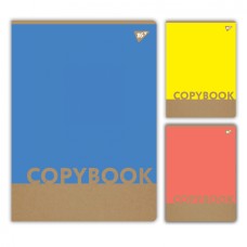 Канцелярська книга А4 «Colours» на 48 аркушів у клітинку з обкладинкою з крафт-картону, в асортименті, ТМ Yes