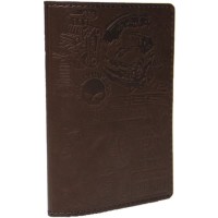 Обкладинка на автодокументи 13х9,5 см зі шкіри на 11 кишеньок, коричнева, Paul Jacobs