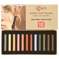 Пастель суха «Skin Tones» художня на 12 кольорів, ТМ Santi