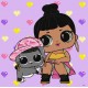 Картина за номерами «L.O.L. Surprise! TroopSurprise Honey Bun With Bunny Hun» 40х40 см, ТМ Ідейка