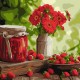 Картина за номерами «Полуничне варення» 40х40 см, ТМ Ідейка