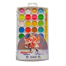 Фарби акварельні на 24+4+4 перламутрових і флуорисценних кольорів з пензликом, Творчість