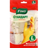 Рукавички господарські латексні розмір L, FіNо
