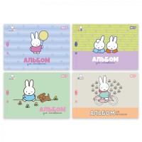 Альбом «Miffy» А4 на 12 аркушів на скобі з перфорацією, в асортименті, ТМ Yes