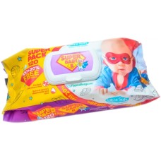 Вологі серветки «Super Baby. Ромашка та алое» 120 шт, ТМ SuperPak