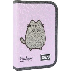 Пенал «Pusheen Delicacy» 21х14 см твердий одинарний з двома клапанами, HP-04, ТМ Yes