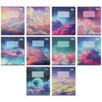 Зошит на 36 аркушів предметний «CLOUDS», KIDS LINE