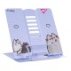Підставка для книг «Pusheen» 28х24 см металева фіолетова, ТМ Yes