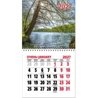 Календар магнітний «Природа» 11х20 см