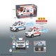 Машина «POLICЕ. AMBULANCE» зі світлом, звуком та парою, на батарейці, в асортименті, у коробці 22х12,5х10 см