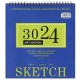 Альбом для ескізів «SKETCH» 30х30 см на 24 аркуші на спіралі 200 г/м2, Art Nation
