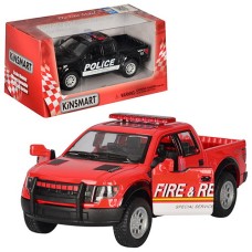 Машина «Ford F-150 SVT» металева інерційна з гумовими колесами, відкриваються двері у коробці 16х7,5х8 см, Kinsmart, в асортименті