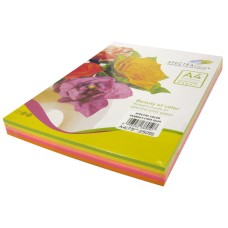 Папір кольоровий А4 250 аркушів на 5 кольорів 75 г/м2, мікс неон, SPECTRA COLOR