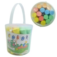 Крейда кольорова «STOCK» на 5 кольорів з 15 шт Jumbo, у відерці 10,5х2,5х2,2 см