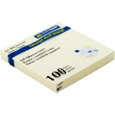 Блок паперу клеєний 76х76 мм 100 аркушів жовтий, ТМ Buromax