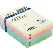 Блок паперу клеєний 76х102 мм 100 аркушів, в асортименті, TM Buromax