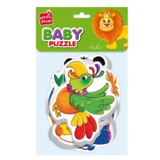 Пазли м`які «Зоопарк» на 18 елементів, у пакеті 16х26 см, ТМ Vlady Toys