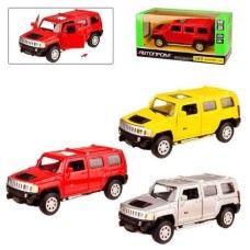 Машина «Hummer» 1:43 металева інерційна, двері відкрив. у коробці 14,5х6,5х7 см, в асортименті